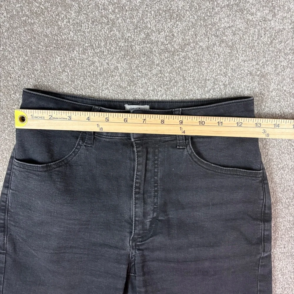 Ripton & Co Womens Performance Denim Jorts Black Cut Off Shorts Size 27
